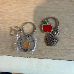 Lot of two NWT teacher key chains